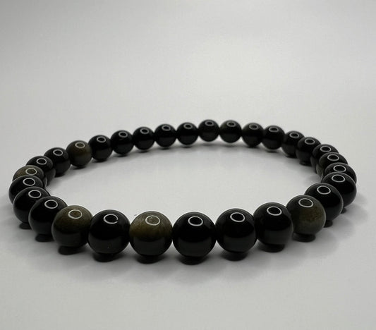 Pulsera De Obsidiana Negra