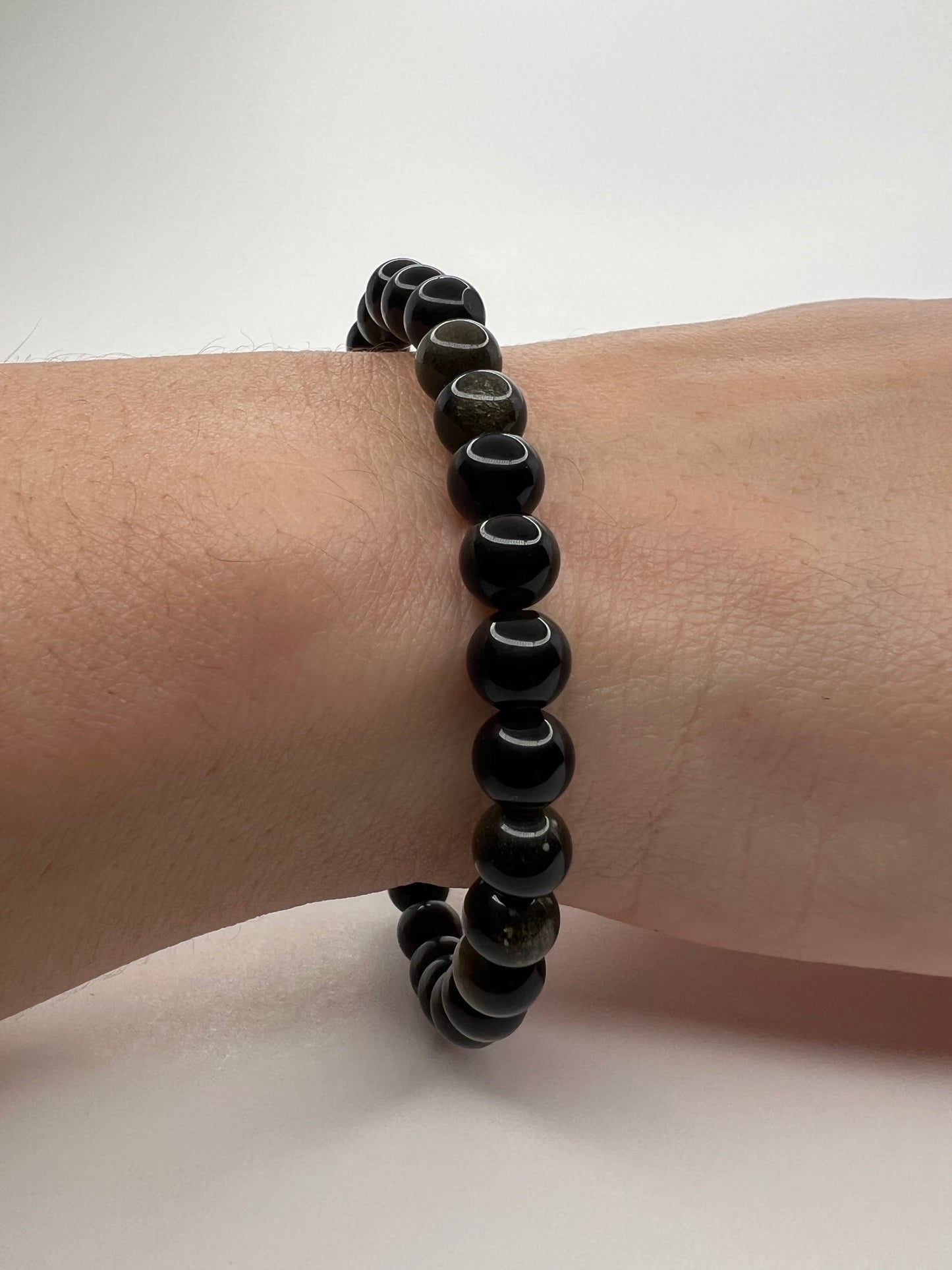 Pulsera De Obsidiana Negra